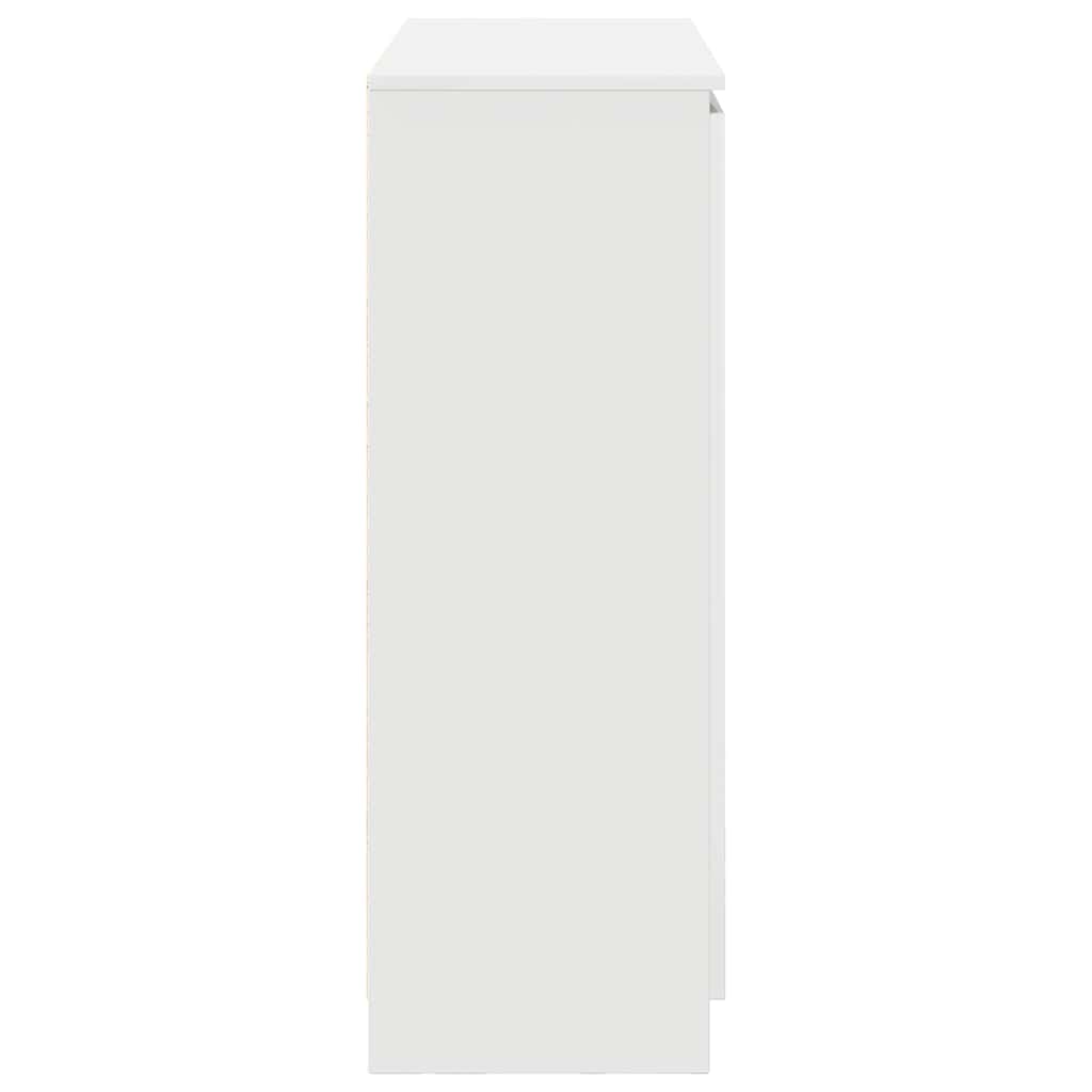 Sideboard with Drawers White 100,5x35x98,5 cm Engineered Wood