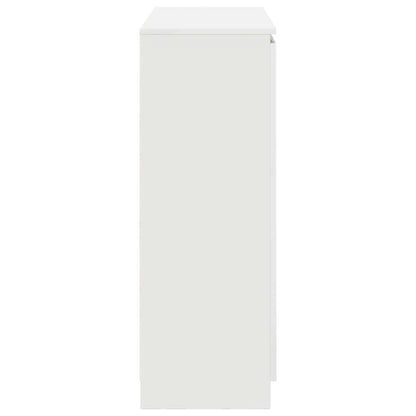 Sideboard with Drawers White 100,5x35x98,5 cm Engineered Wood