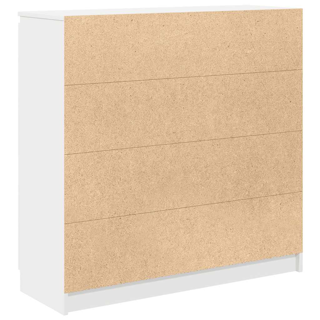 Sideboard with Drawers White 100,5x35x98,5 cm Engineered Wood