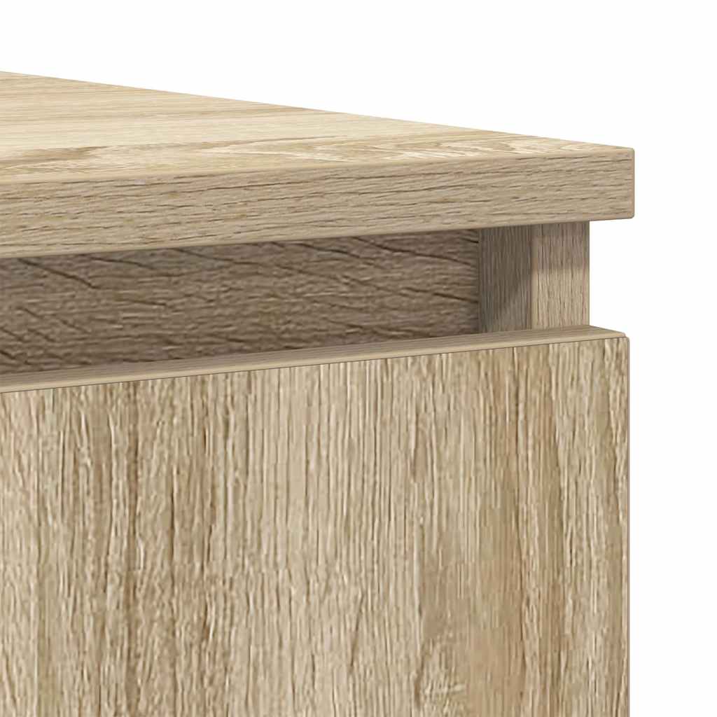 Sideboard with Drawers Sonoma Oak 100,5x35x98,5 cm Engineered Wood