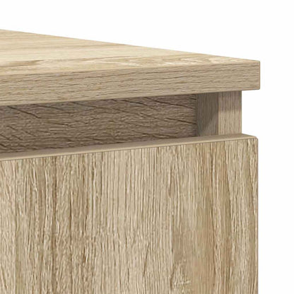 Sideboard with Drawers Sonoma Oak 100,5x35x98,5 cm Engineered Wood