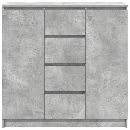 Sideboard with Drawers Concrete Grey 100.5x35x98.5 cm