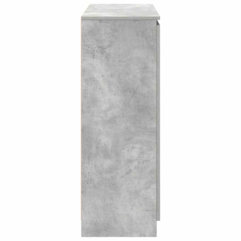 Sideboard with Drawers Concrete Grey 100.5x35x98.5 cm