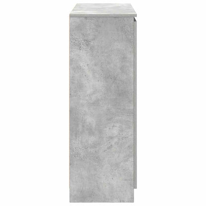 Sideboard with Drawers Concrete Grey 100.5x35x98.5 cm