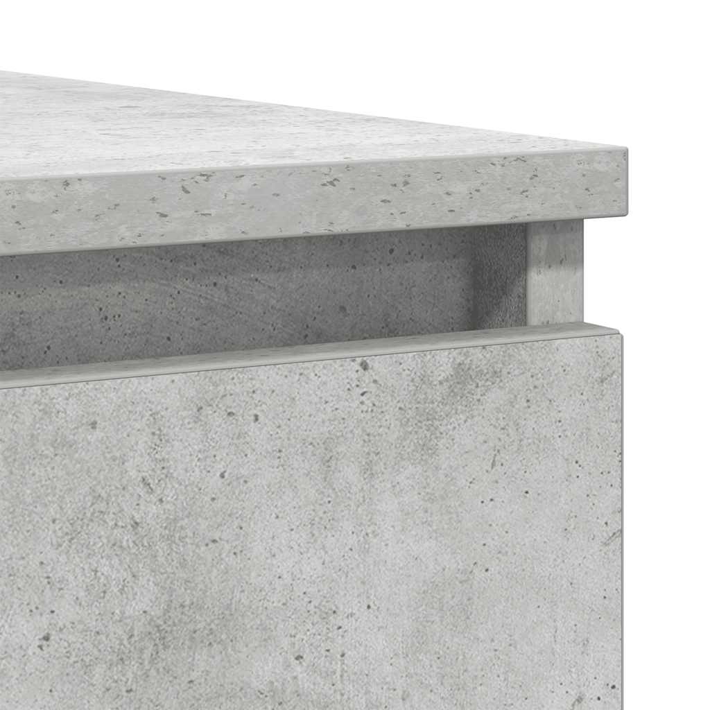 Sideboard with Drawers Concrete Grey 100.5x35x98.5 cm
