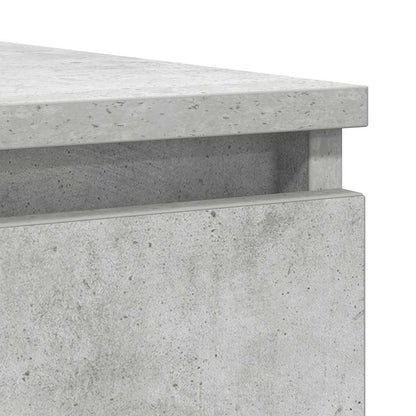 Sideboard with Drawers Concrete Grey 100.5x35x98.5 cm