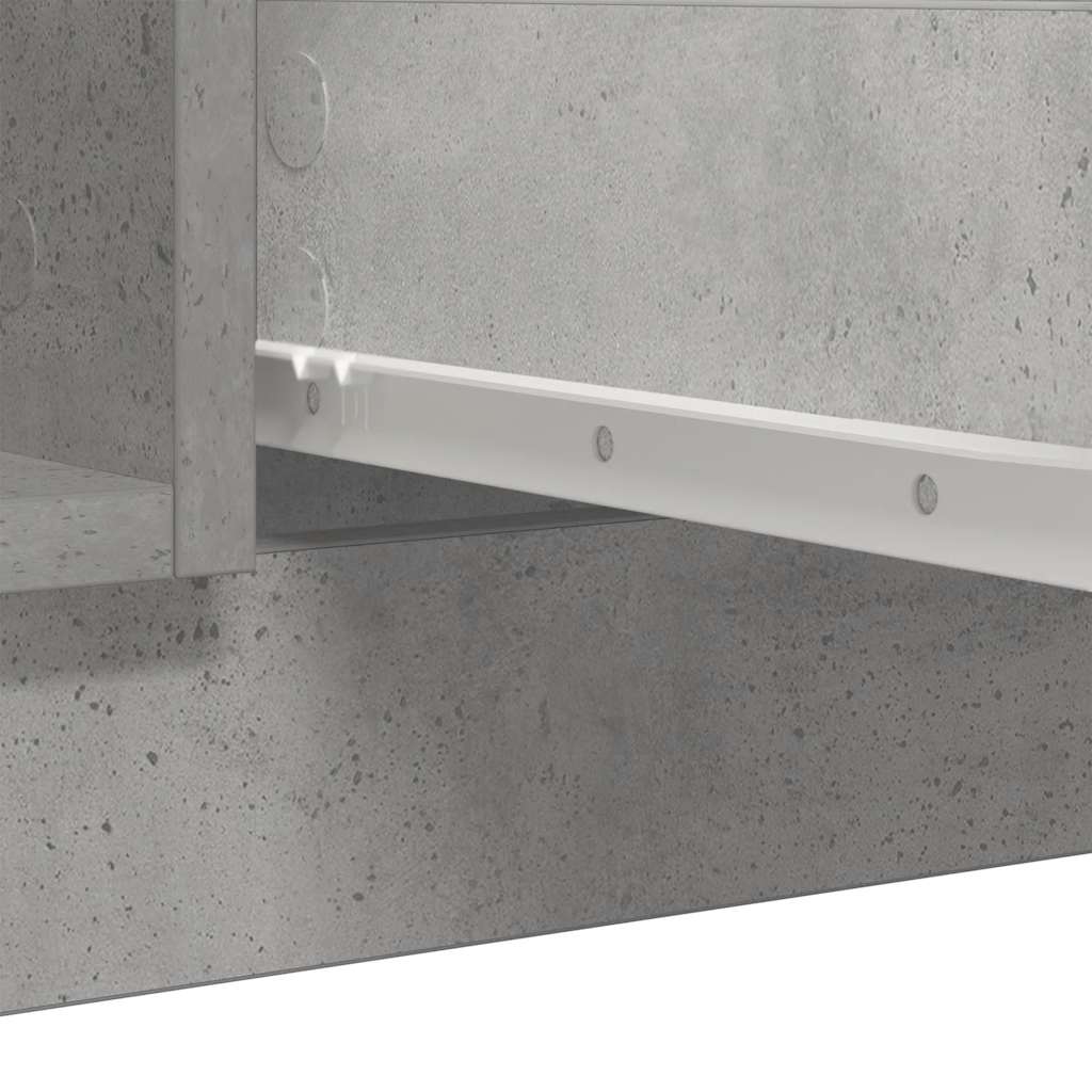 Sideboard with Drawers Concrete Grey 100.5x35x98.5 cm