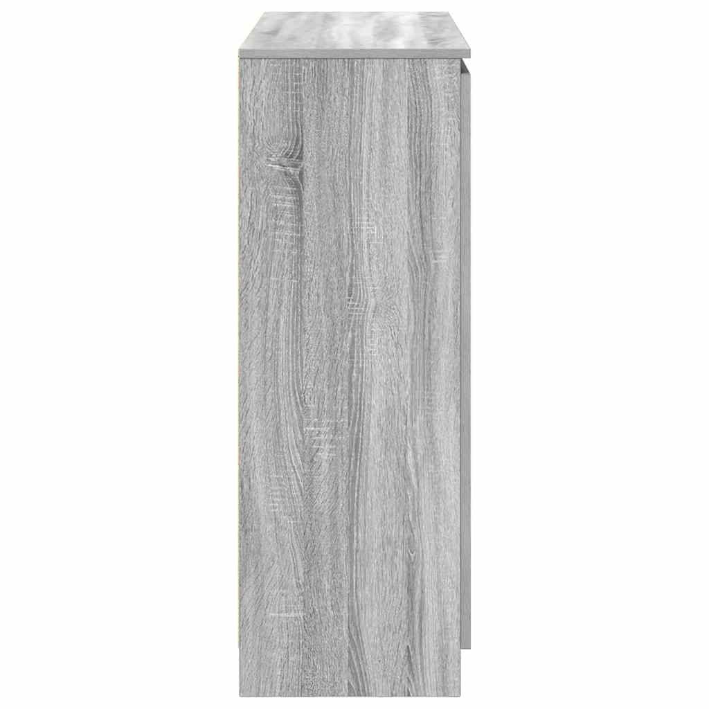 Sideboard with Drawers Grey Sonoma 100.5x35x98.5 cm
