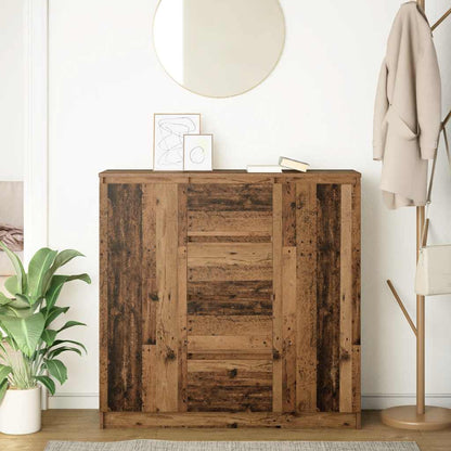 Sideboard with Drawers Old Wood 100.5x35x98.5 cm Engineered Wood