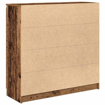 Sideboard with Drawers Old Wood 100.5x35x98.5 cm Engineered Wood