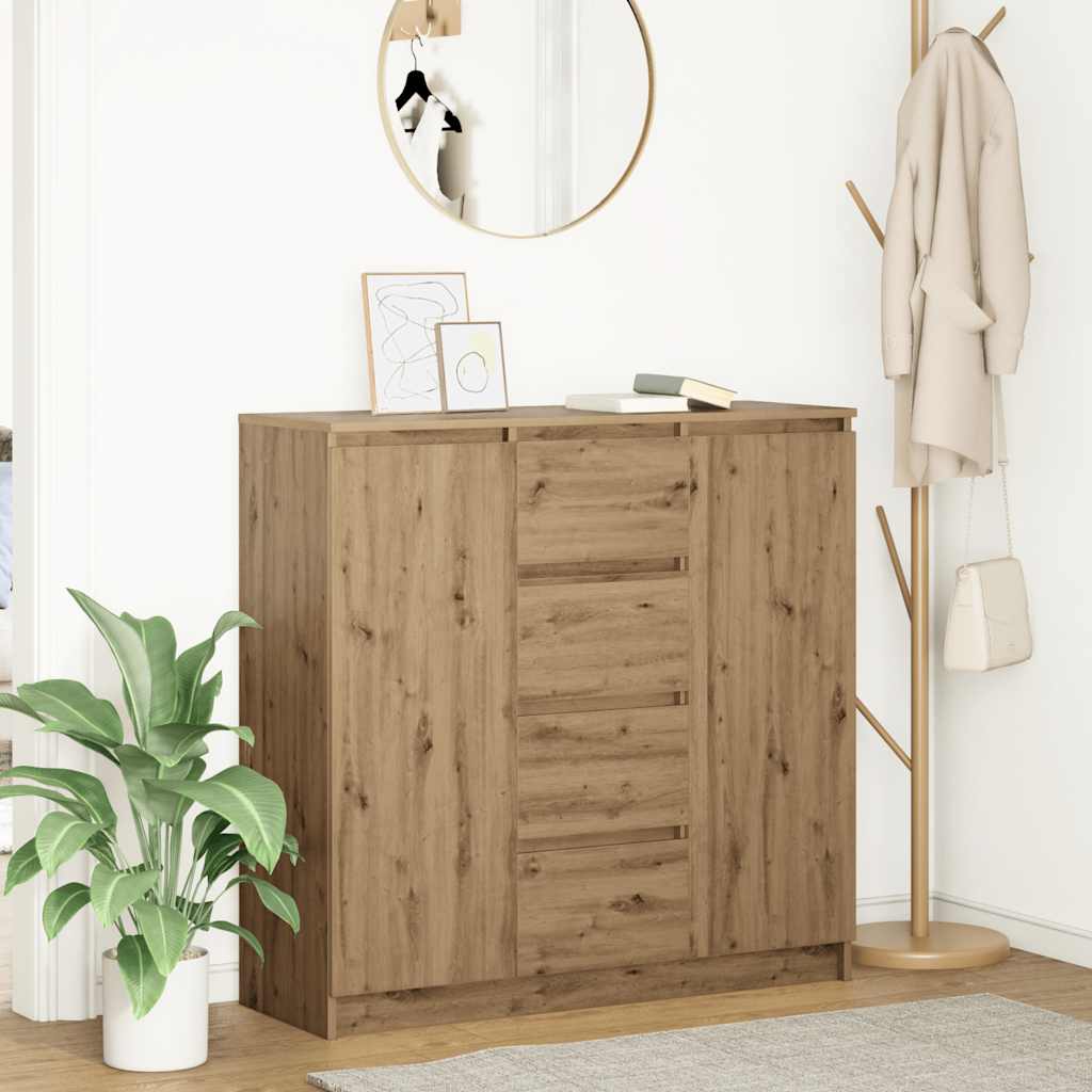 Sideboard with Drawers Artisan Oak 100.5x35x98.5 cm