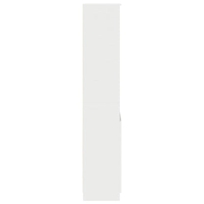 Highboard White 50x35x180 cm Engineered Wood