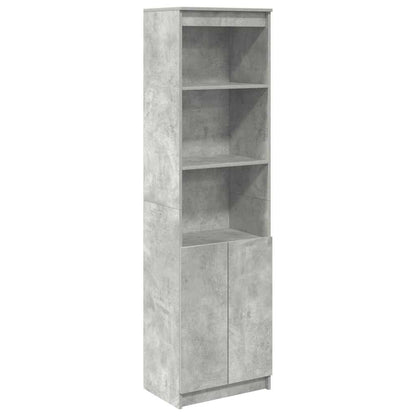 Highboard Concrete Grey 50x35x180 cm Engineered Wood