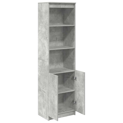 Highboard Concrete Grey 50x35x180 cm Engineered Wood