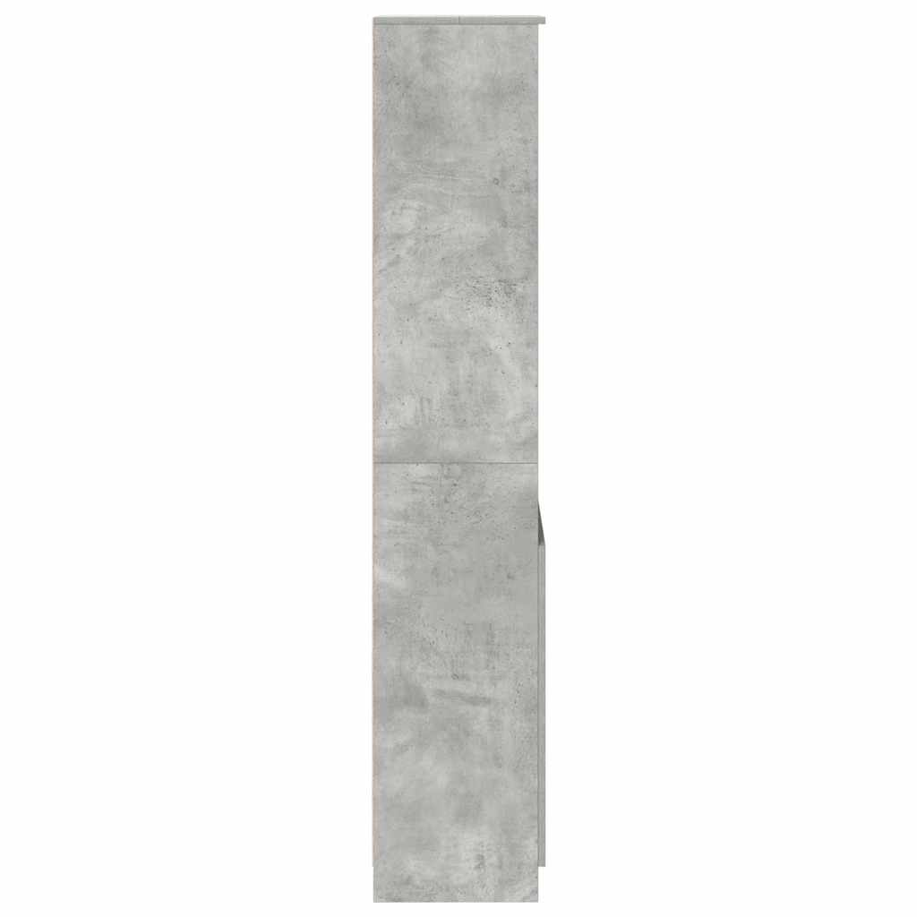 Highboard Concrete Grey 50x35x180 cm Engineered Wood