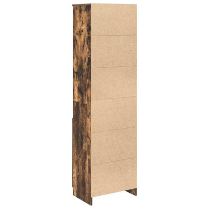 Highboard Smoked Oak 50x35x180 cm Engineered Wood