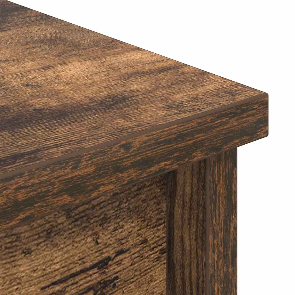 Highboard Smoked Oak 50x35x180 cm Engineered Wood