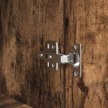 Highboard Smoked Oak 50x35x180 cm Engineered Wood