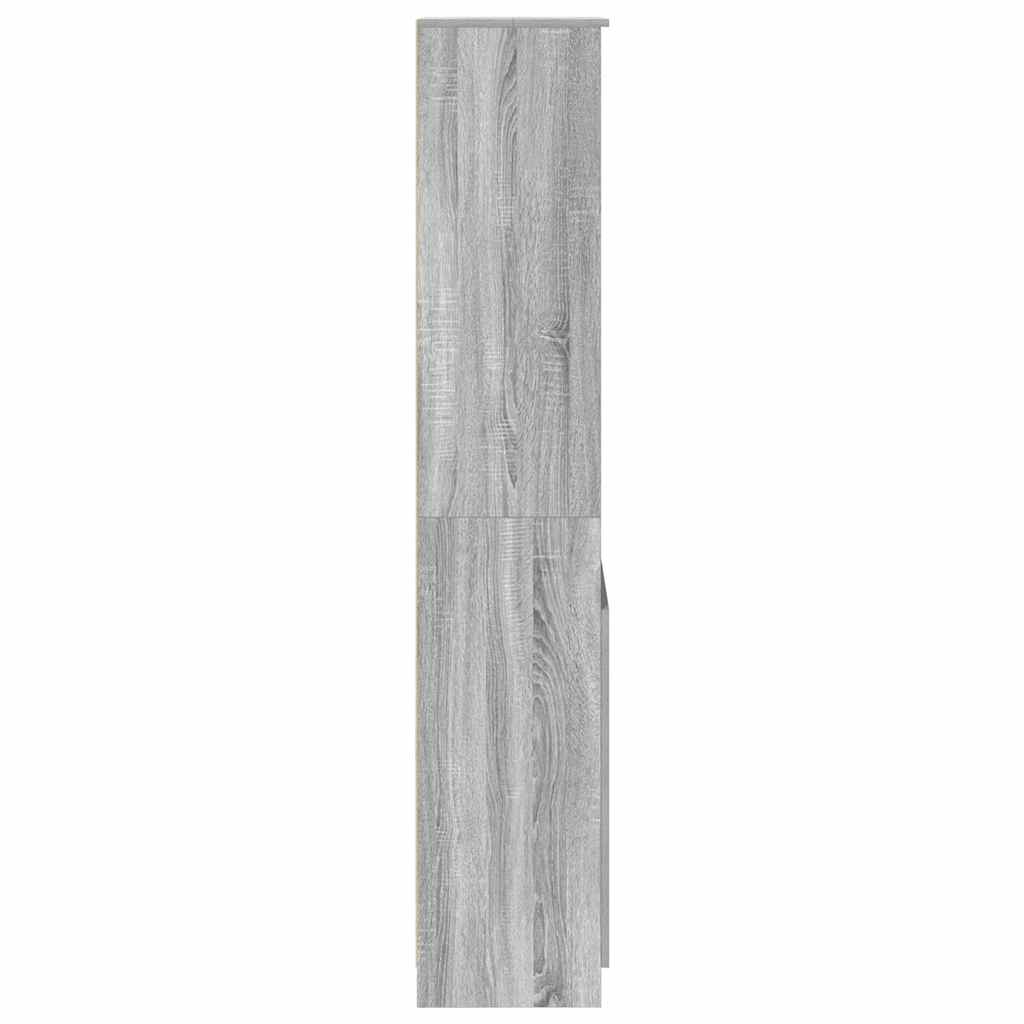 Highboard Grey Sonoma 50x35x180 cm Engineered Wood