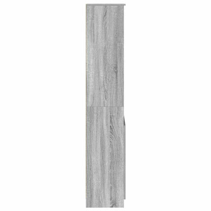 Highboard Grey Sonoma 50x35x180 cm Engineered Wood