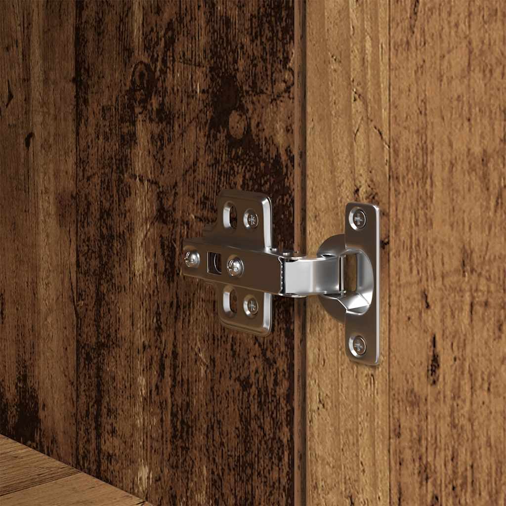 Highboard Old Wood 50x35x180 cm Engineered Wood