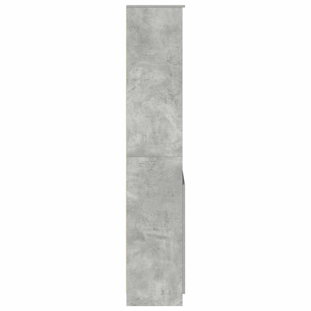 Highboard Concrete Grey 70x35x180 cm Engineered Wood