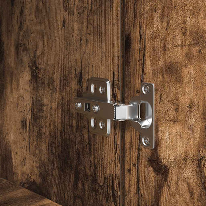 Highboard Smoked Oak 70x35x180 cm Engineered Wood