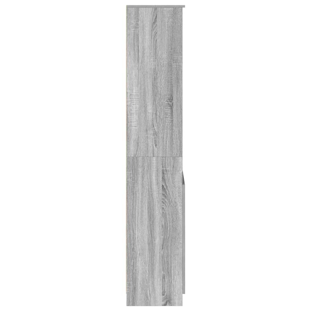 Highboard Grey Sonoma 70x35x180 cm Engineered Wood