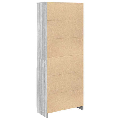 Highboard Grey Sonoma 70x35x180 cm Engineered Wood