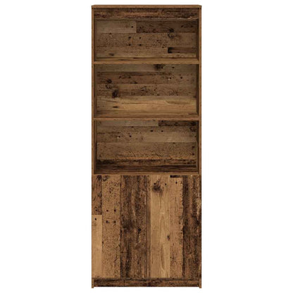 Highboard Old Wood 70x35x180 cm Engineered Wood