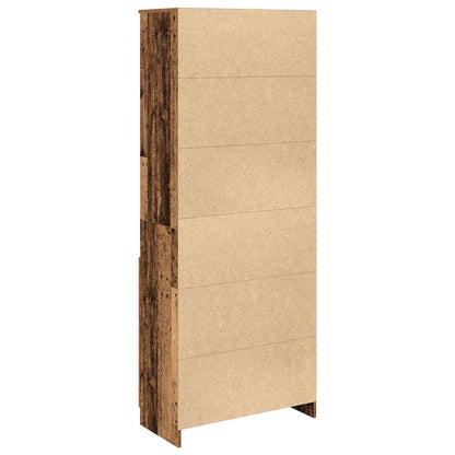 Highboard Old Wood 70x35x180 cm Engineered Wood