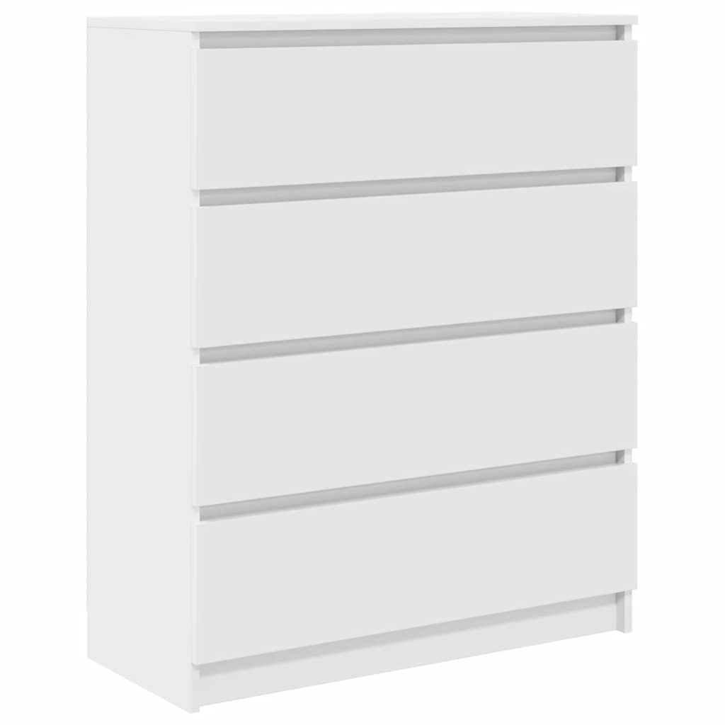 Sideboard White 80x35x99 cm Engineered Wood