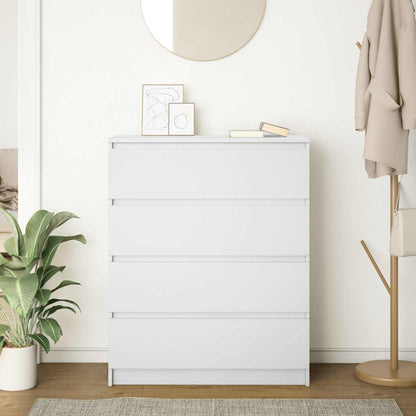 Sideboard White 80x35x99 cm Engineered Wood