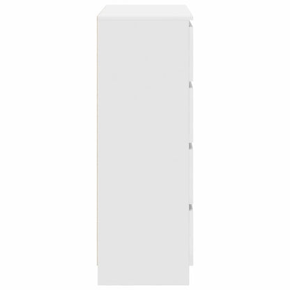Sideboard White 80x35x99 cm Engineered Wood