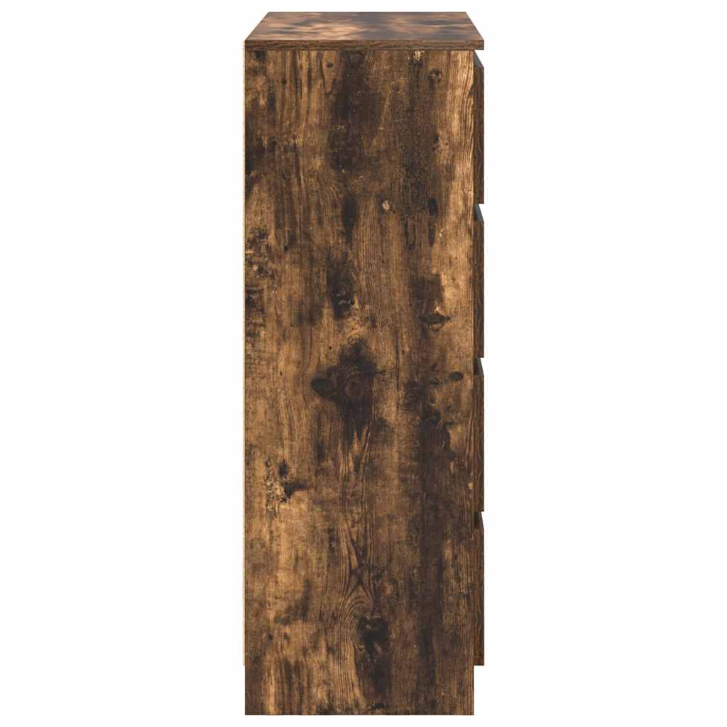 Sideboard Smoked Oak 80x35x99 cm Engineered Wood