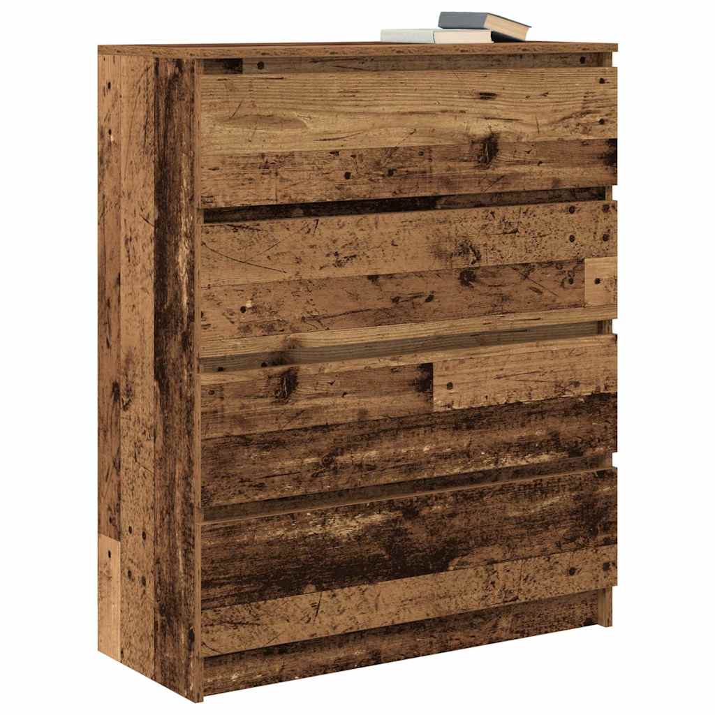 Sideboard Old Wood 80x35x99 cm Engineered Wood