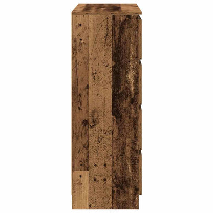 Sideboard Old Wood 80x35x99 cm Engineered Wood