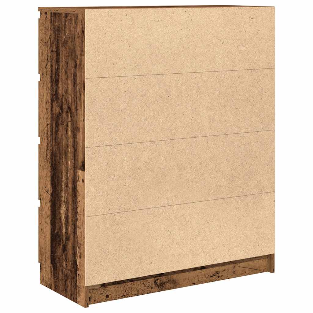 Sideboard Old Wood 80x35x99 cm Engineered Wood