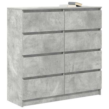 Sideboard Concrete Grey 100x35x99 cm Engineered Wood