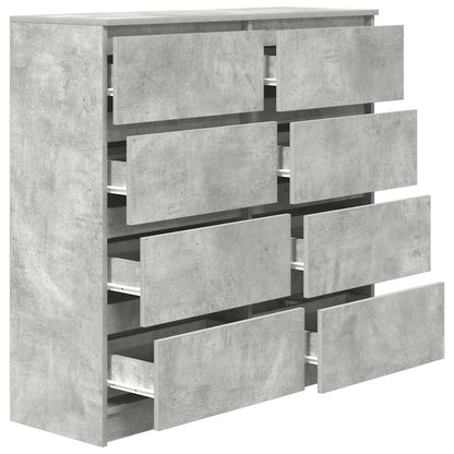 Sideboard Concrete Grey 100x35x99 cm Engineered Wood