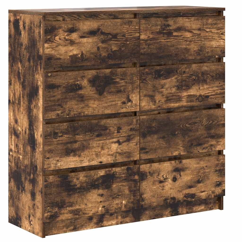 Sideboard Smoked Oak 100x35x99 cm Engineered Wood