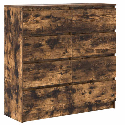 Sideboard Smoked Oak 100x35x99 cm Engineered Wood