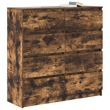 Sideboard Smoked Oak 100x35x99 cm Engineered Wood