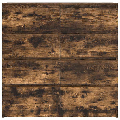 Sideboard Smoked Oak 100x35x99 cm Engineered Wood