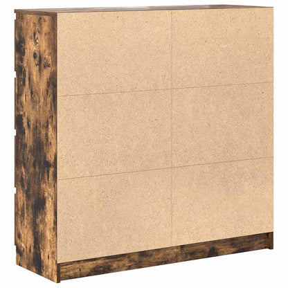 Sideboard Smoked Oak 100x35x99 cm Engineered Wood