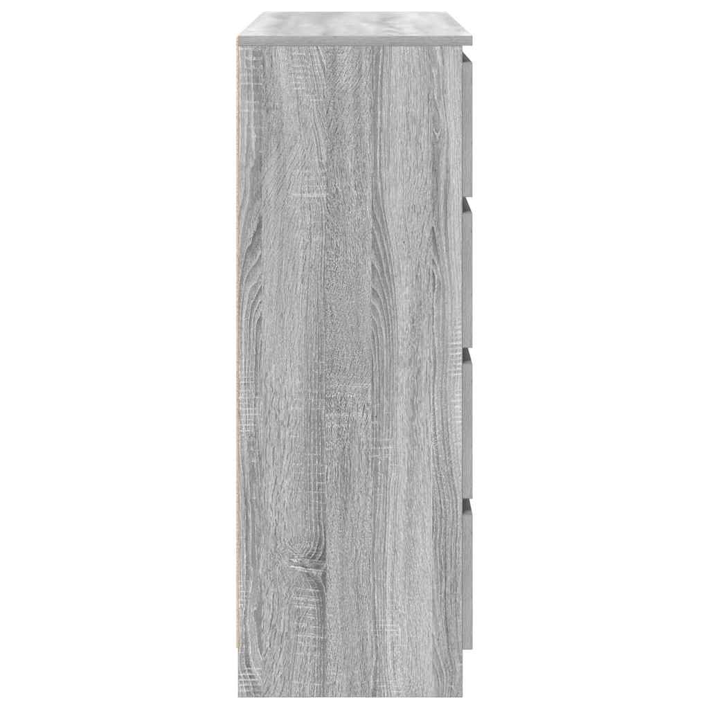 Sideboard Grey Sonoma 100x35x99 cm Engineered Wood