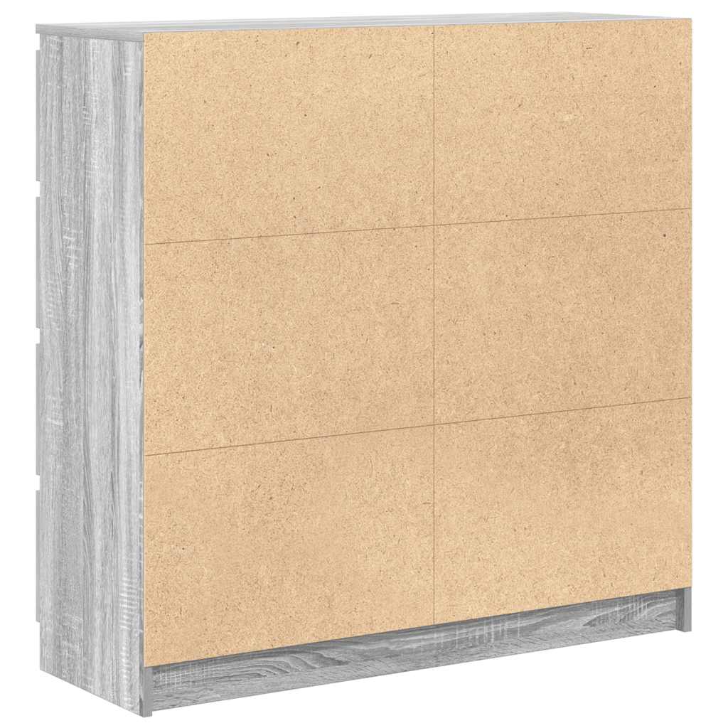 Sideboard Grey Sonoma 100x35x99 cm Engineered Wood