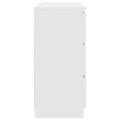Sideboard White 100x35x76 cm Engineered Wood