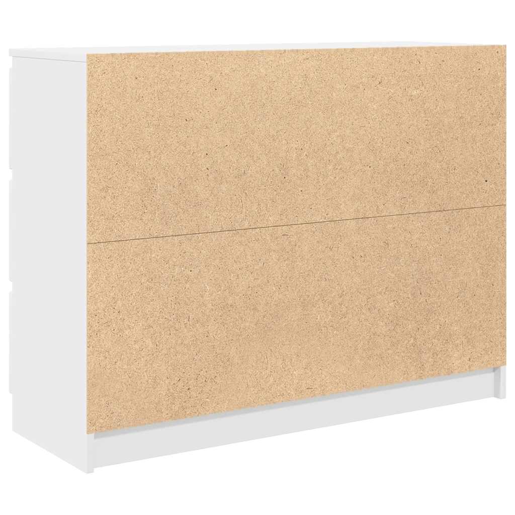 Sideboard White 100x35x76 cm Engineered Wood