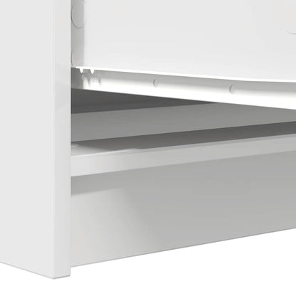 Sideboard White 100x35x76 cm Engineered Wood